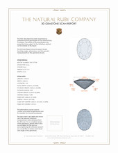 0.61 Ct. Ruby from Mozambique 3 D Scan Report