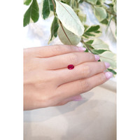 0.76 Ct. Ruby from Mozambique Life Style