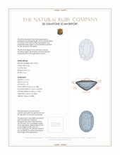 0.76 Ct. Ruby from Mozambique 3 D Scan Report
