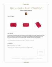 4.08 Ct. Pinkish Red Ruby from Mozambique Appraisal