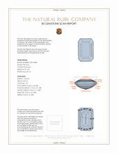 4.08 Ct. Ruby from Mozambique 3 D Scan Report