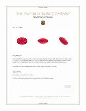 5.88 Ct. Ruby from Mozambique Appraisal