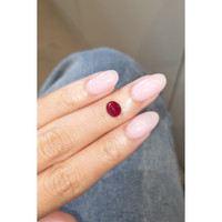 1.81 Ct. Cabochon Ruby from Burma (Myanmar) Life Style