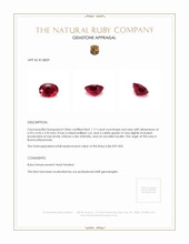 1.17 Ct. Ruby from Burma (Myanmar) Appraisal