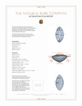 0.23 Ct. Ruby from Mozambique 3 D Scan Report