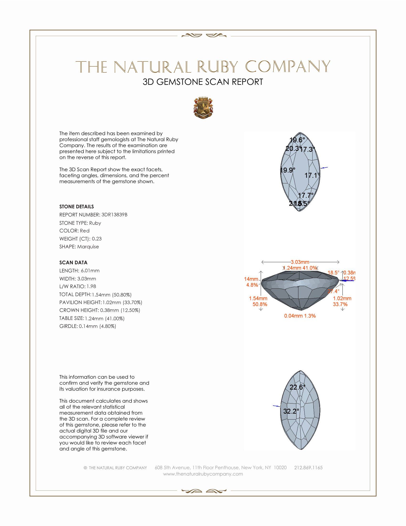 0.23 Ct. Ruby from Mozambique