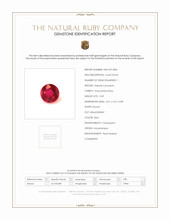 0.49 Ct. Ruby from Mozambique Scan Report