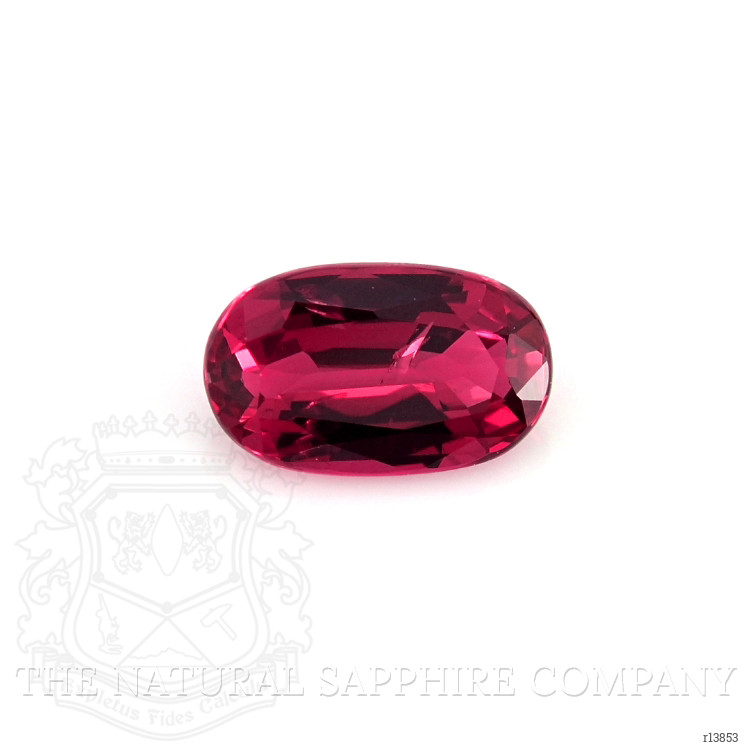 Pave Ruby Ring 0.57 Ct., 18K White Gold