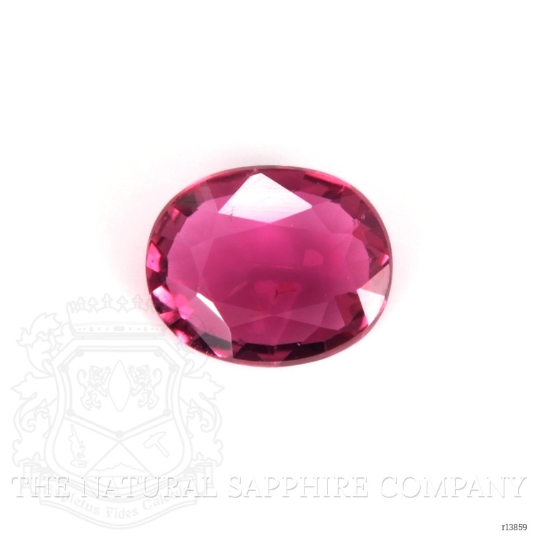Solitaire Ruby Ring 0.61 Ct., Platinum 950