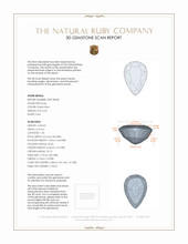 0.56 Ct. Ruby from Mozambique 3 D Scan Report