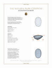 0.59 Ct. Ruby from Mozambique 3 D Scan Report