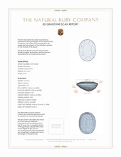 0.67 Ct. Ruby from Mozambique 3 D Scan Report
