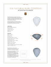 0.58 Ct. Ruby from Mozambique 3 D Scan Report