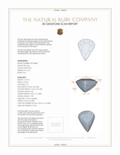 0.60 Ct. Ruby from Mozambique 3 D Scan Report