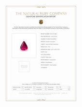0.50 Ct. Pinkish Red Ruby from Mozambique Scan Report