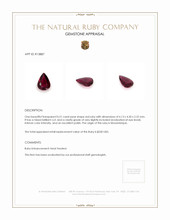0.51 Ct. Ruby from Mozambique Appraisal