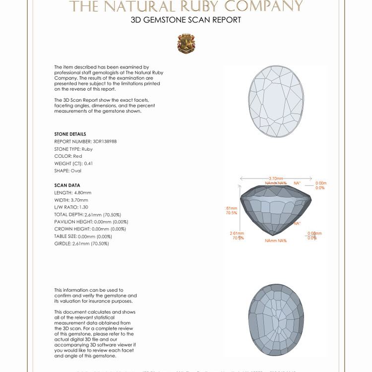 0.41 Ct. Ruby from Mozambique