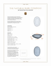 0.43 Ct. Ruby from Mozambique 3 D Scan Report
