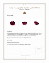 0.46 Ct. Ruby from Mozambique Appraisal
