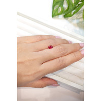 0.60 Ct. Ruby from Mozambique Life Style