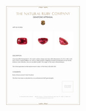 1.20 Ct. Ruby from Mozambique Appraisal