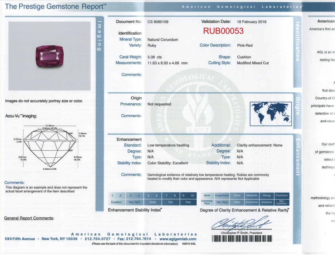 5.08 Ct. Ruby from Mozambique