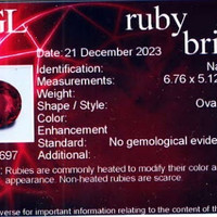 1.03 Ct. Ruby from Mozambique Scan Report