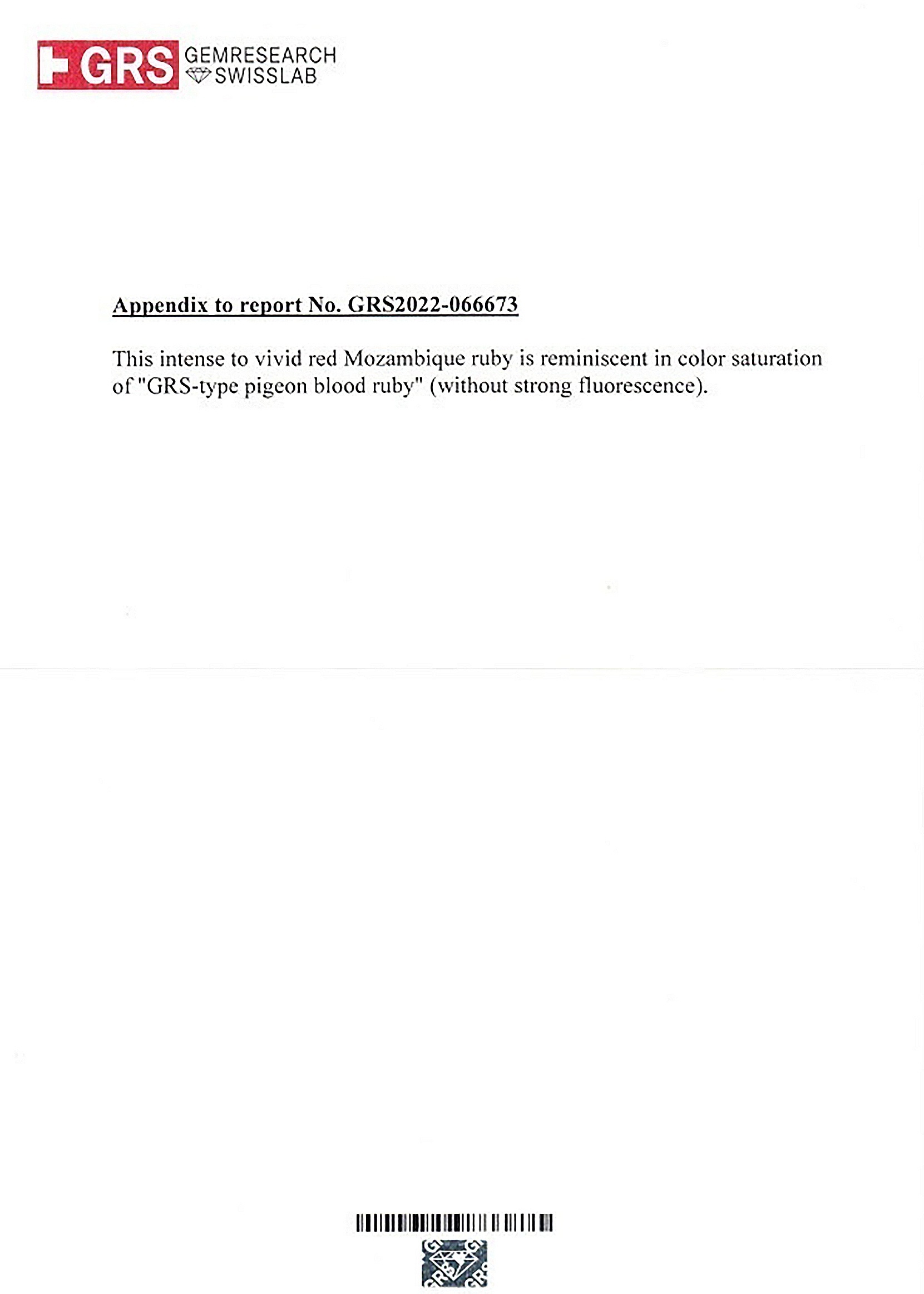 1.07 Ct. Ruby from Mozambique