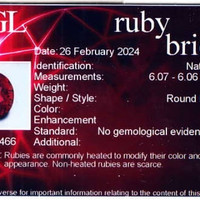 1.14 Ct. Ruby from Mozambique Scan Report