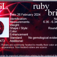 1.26 Ct. Ruby from Mozambique Scan Report