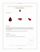 3.02 Ct. Ruby from Mozambique Appraisal