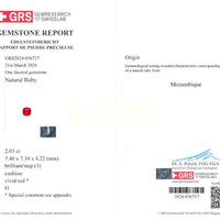 2.03 Ct. Ruby from Mozambique Scan Report