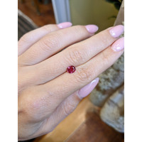 0.76 Ct. Ruby from Thailand Life Style