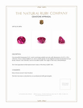0.41 Ct. Ruby from Mozambique Appraisal