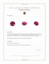 0.44 Ct. Purplish Red Ruby from Mozambique Appraisal