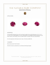 0.44 Ct. Ruby from Mozambique Appraisal