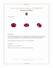 0.44 Ct. Purplish Red Ruby from Mozambique Appraisal