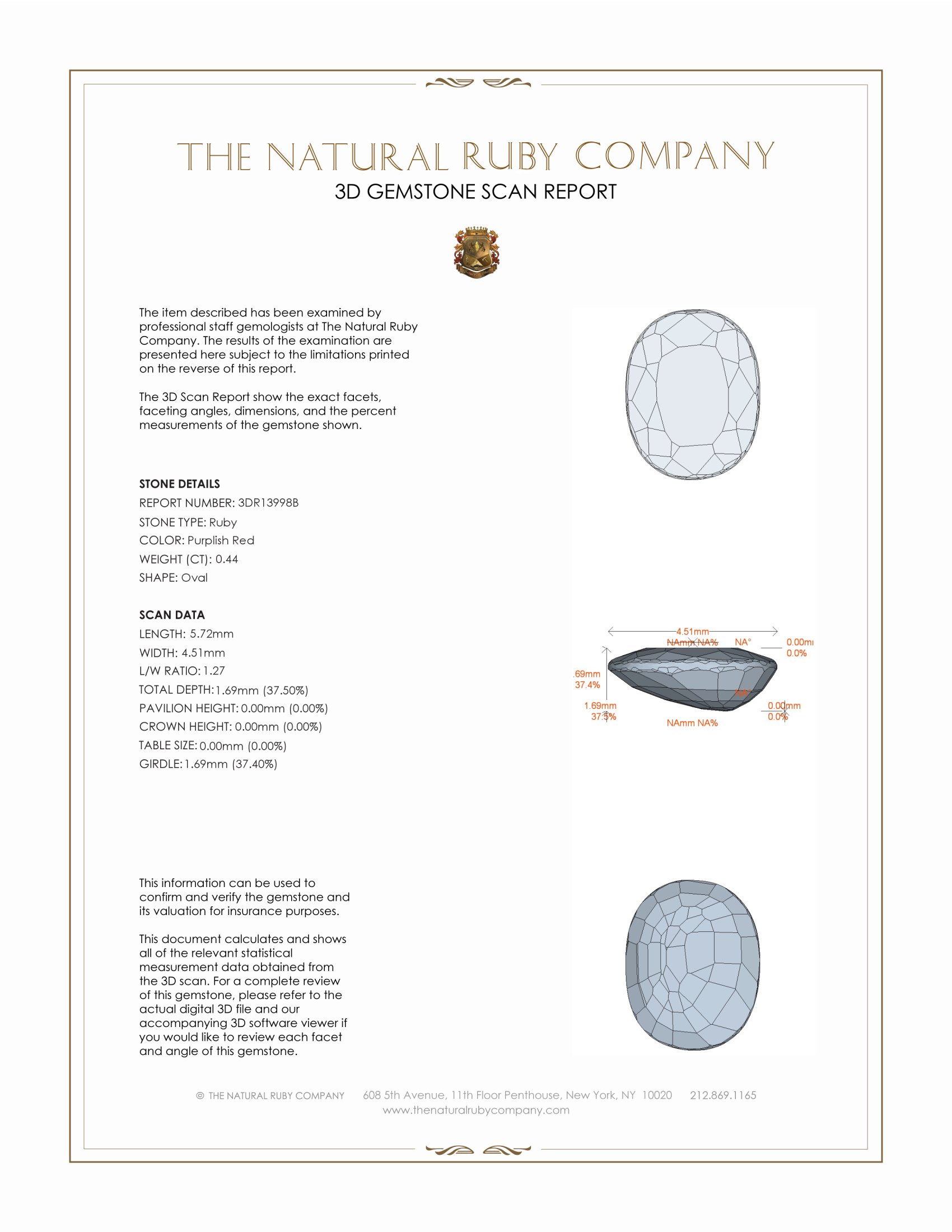 0.44 Ct. Ruby from Mozambique