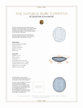 0.38 Ct. Ruby from Mozambique 3 D Scan Report