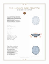 0.38 Ct. Ruby from Mozambique 3 D Scan Report