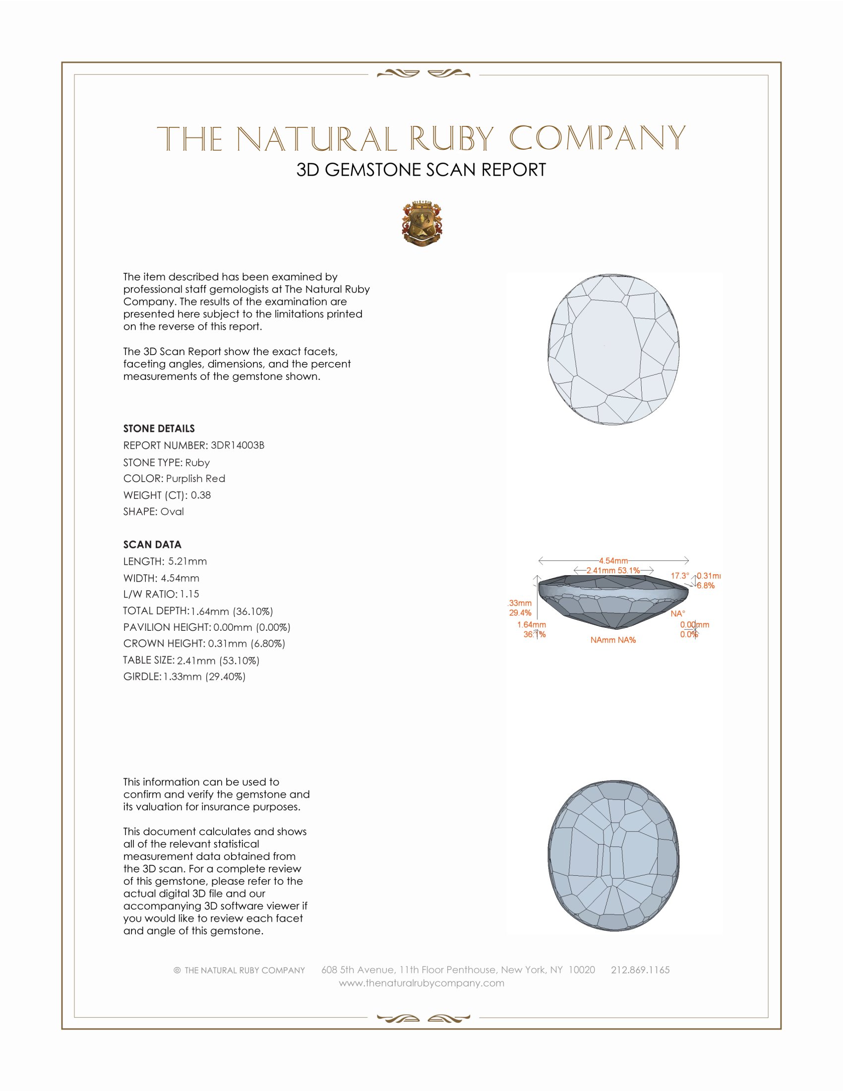 0.38 Ct. Ruby from Mozambique