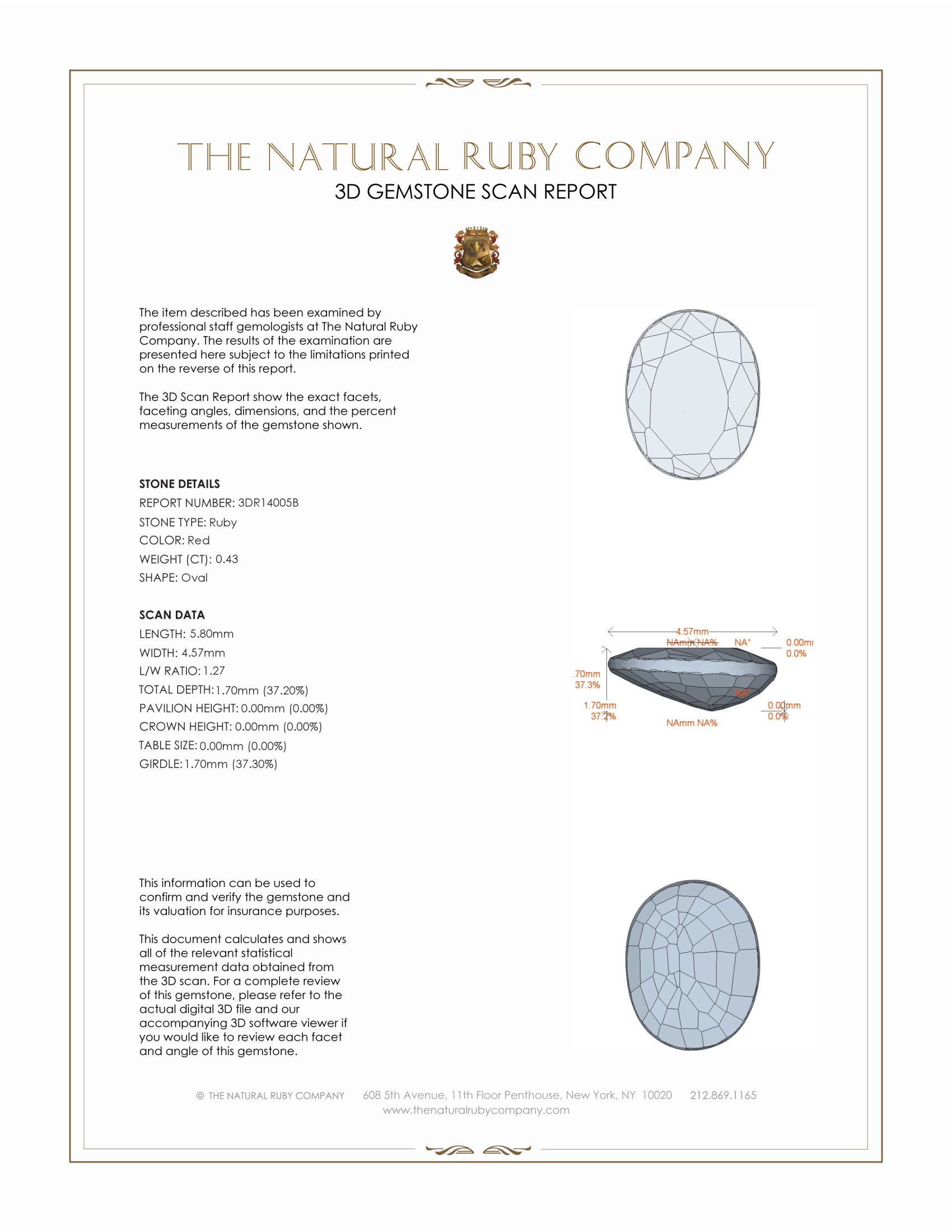 0.43 Ct. Ruby from Mozambique