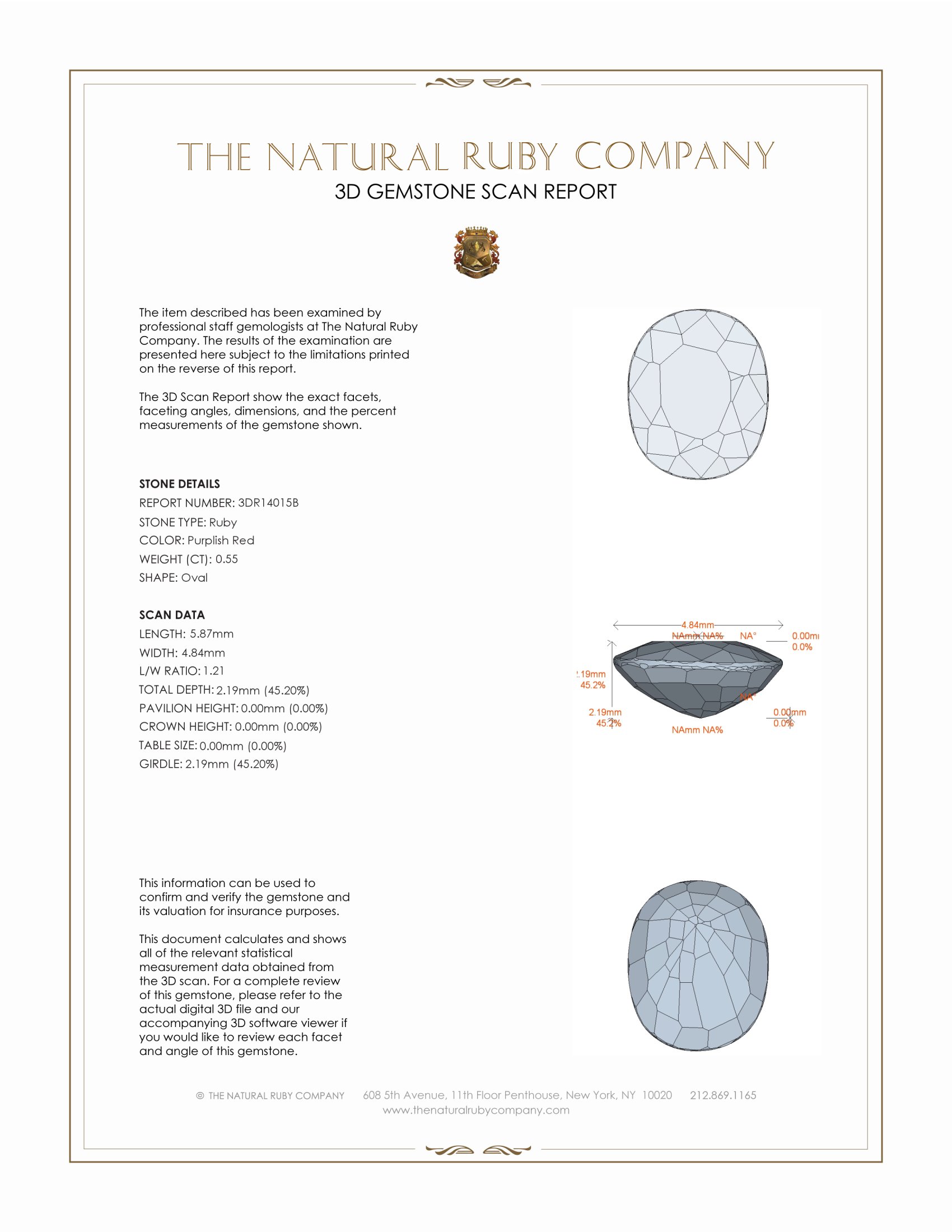 0.55 Ct. Ruby from Mozambique