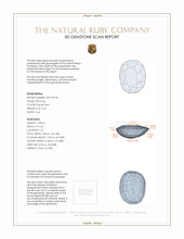 0.55 Ct. Ruby from Mozambique 3 D Scan Report