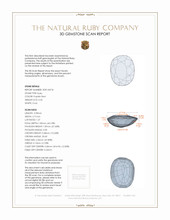 0.55 Ct. Ruby from Mozambique 3 D Scan Report