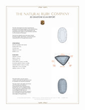 0.60 Ct. Ruby from Mozambique 3 D Scan Report