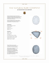 0.68 Ct. Ruby from Mozambique 3 D Scan Report