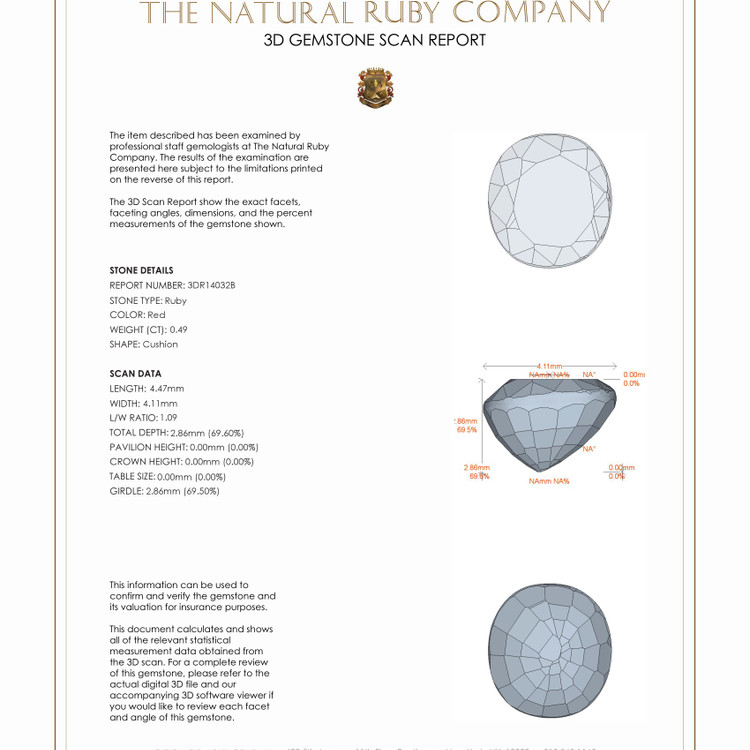 0.49 Ct. Ruby from Mozambique