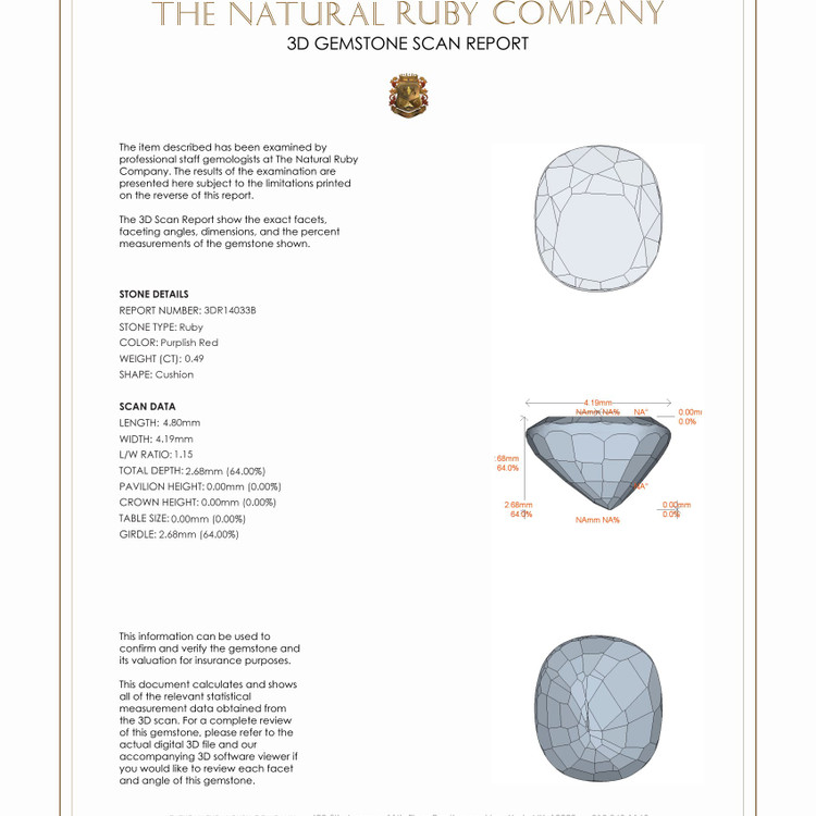 0.49 Ct. Ruby from Mozambique