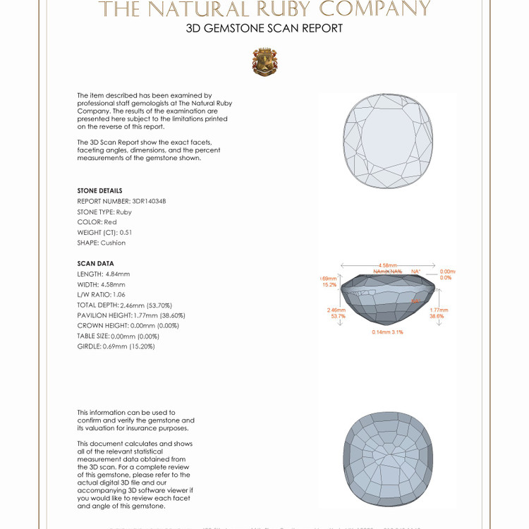 0.51 Ct. Ruby from Mozambique